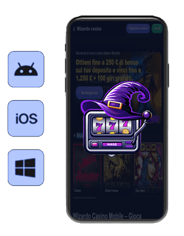 App casino Wizardo Italia. 