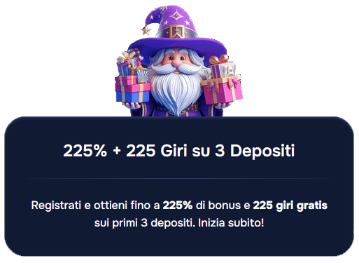 Wizardo casino bonus Italia. 