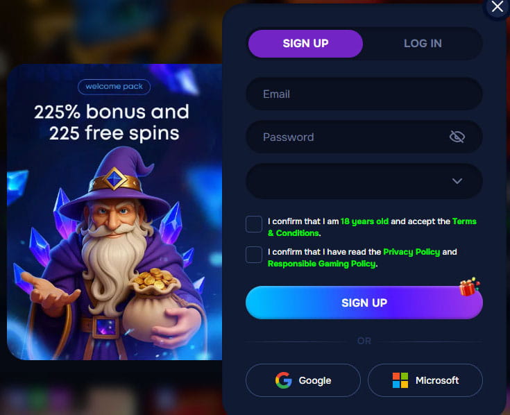 How to register at online casino